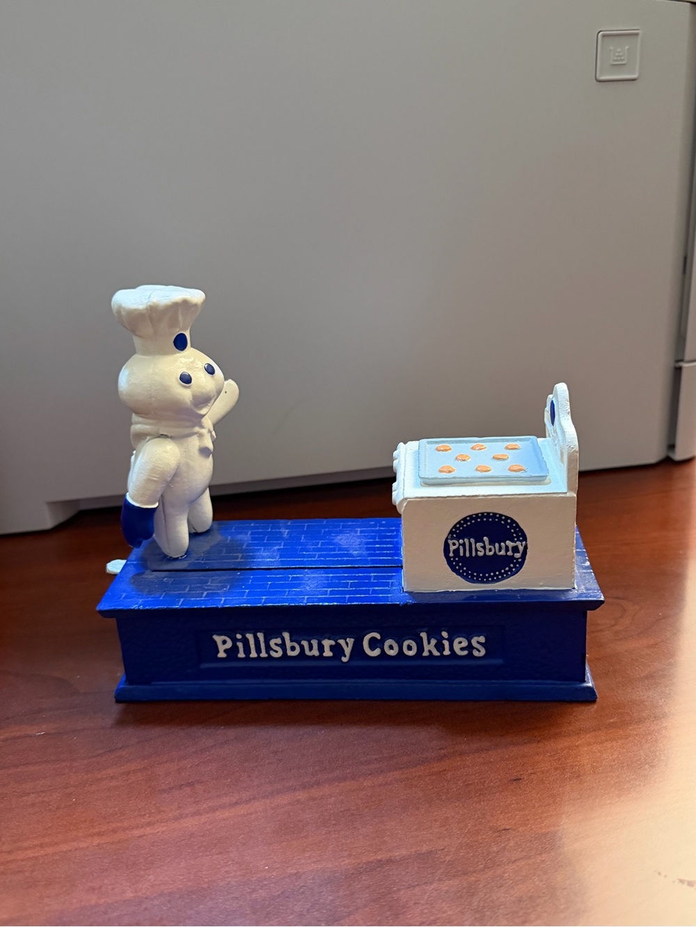 Collector’s Pillsbury Cookies Decorative Caste Iron Bank with Pillsbury Doughboy